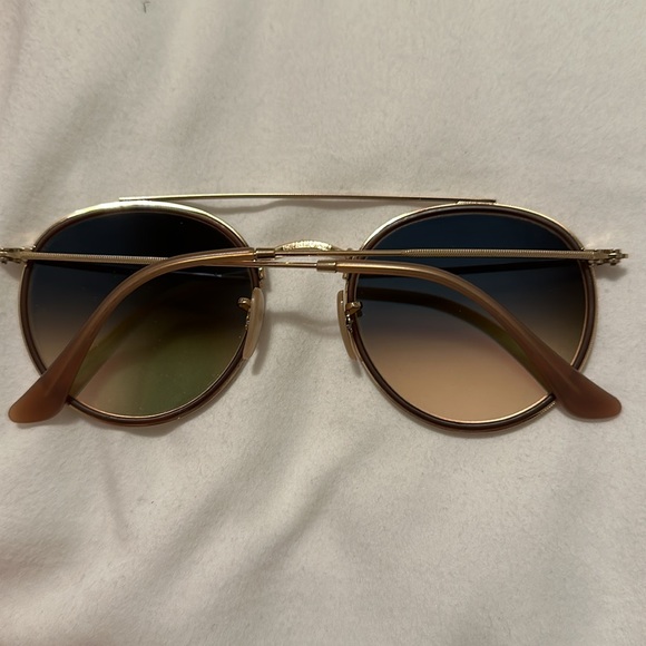 Round double bridge ray ban pink/gold - Picture 3 of 10